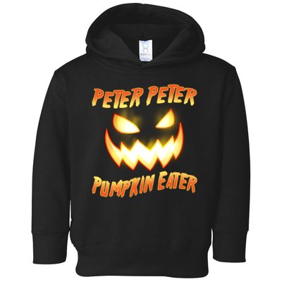 Peter Peter Pumpkin Eater Jack O Lantern Toddler Hoodie