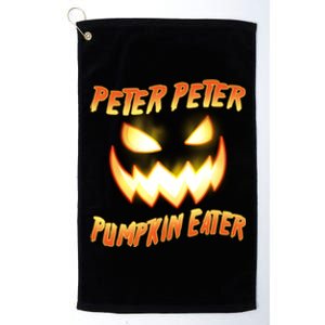 Peter Peter Pumpkin Eater Jack O Lantern Platinum Collection Golf Towel