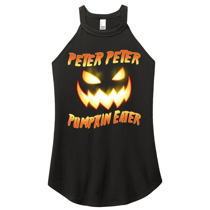Peter Peter Pumpkin Eater Jack O Lantern Women's Perfect Tri Rocker Tank