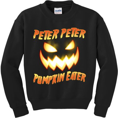 Peter Peter Pumpkin Eater Jack O Lantern Kids Sweatshirt