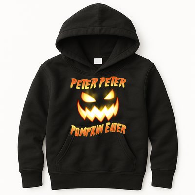 Peter Peter Pumpkin Eater Jack O Lantern Kids Hoodie