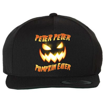 Peter Peter Pumpkin Eater Jack O Lantern Wool Snapback Cap
