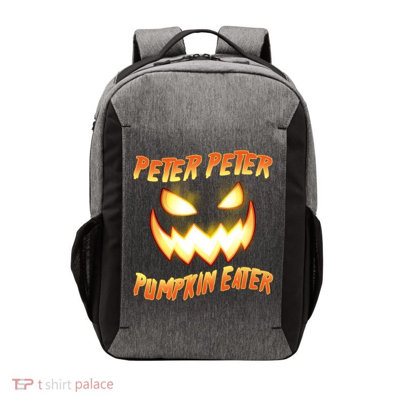 Peter Peter Pumpkin Eater Jack O Lantern Vector Backpack