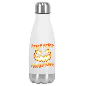 Peter Peter Pumpkin Eater Jack O Lantern Stainless Steel Insulated Water Bottle