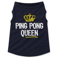 Ping Pong Queen Women Girl Player Table Tennis Funny Gift Doggie Tank