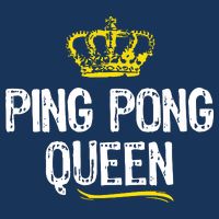 Ping Pong Queen Women Girl Player Table Tennis Funny Gift Cooling Performance Crew T-Shirt