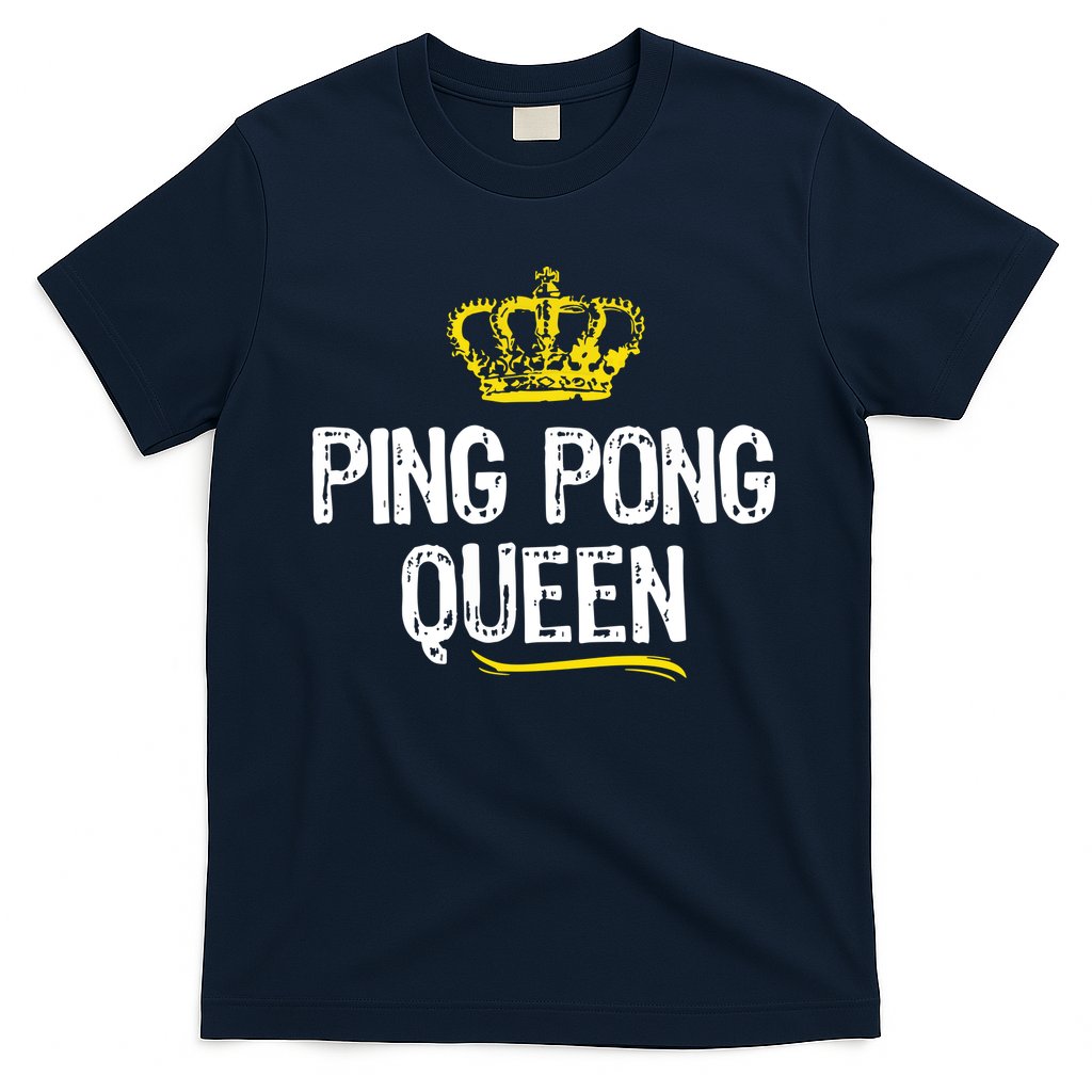 Ping Pong Queen Women Girl Player Table Tennis Funny Gift T-Shirt