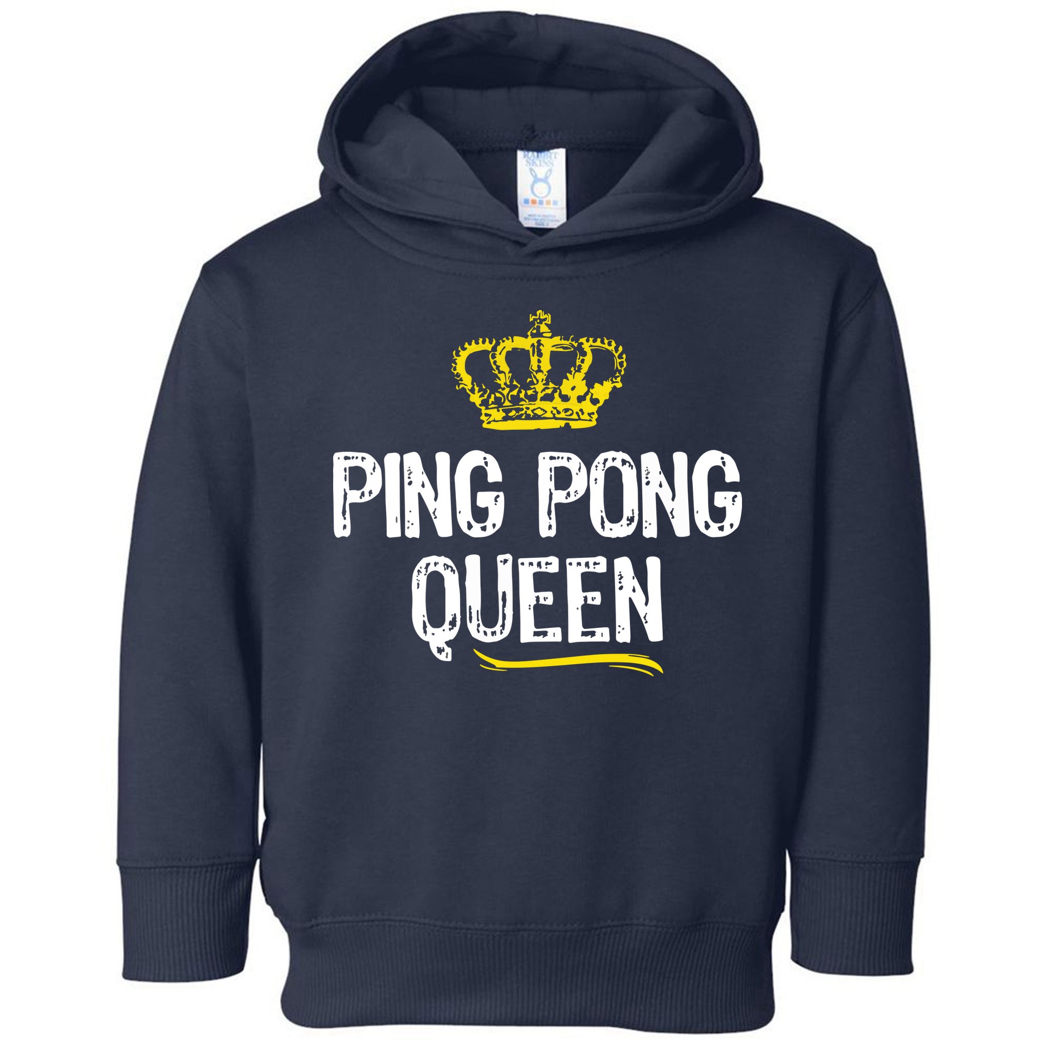 Ping Pong Queen Women Girl Player Table Tennis Funny Gift Toddler Hoodie