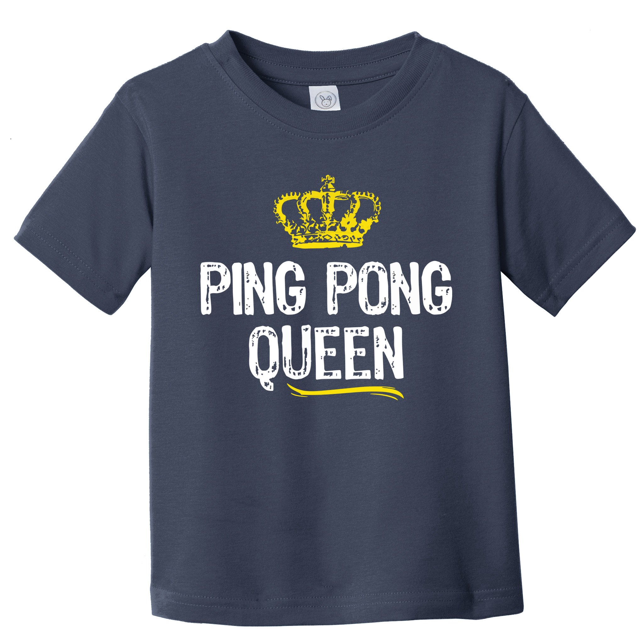 Ping Pong Queen Women Girl Player Table Tennis Funny Gift Toddler T-Shirt