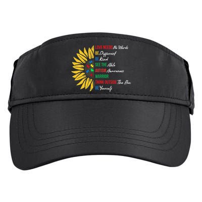 Puzzle Piece Quotes Inspirational Autism Awareness Gift Adult Drive Performance Visor