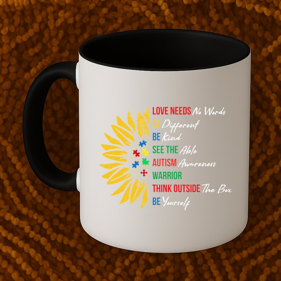 Puzzle Piece Quotes Inspirational Autism Awareness Gift Mug