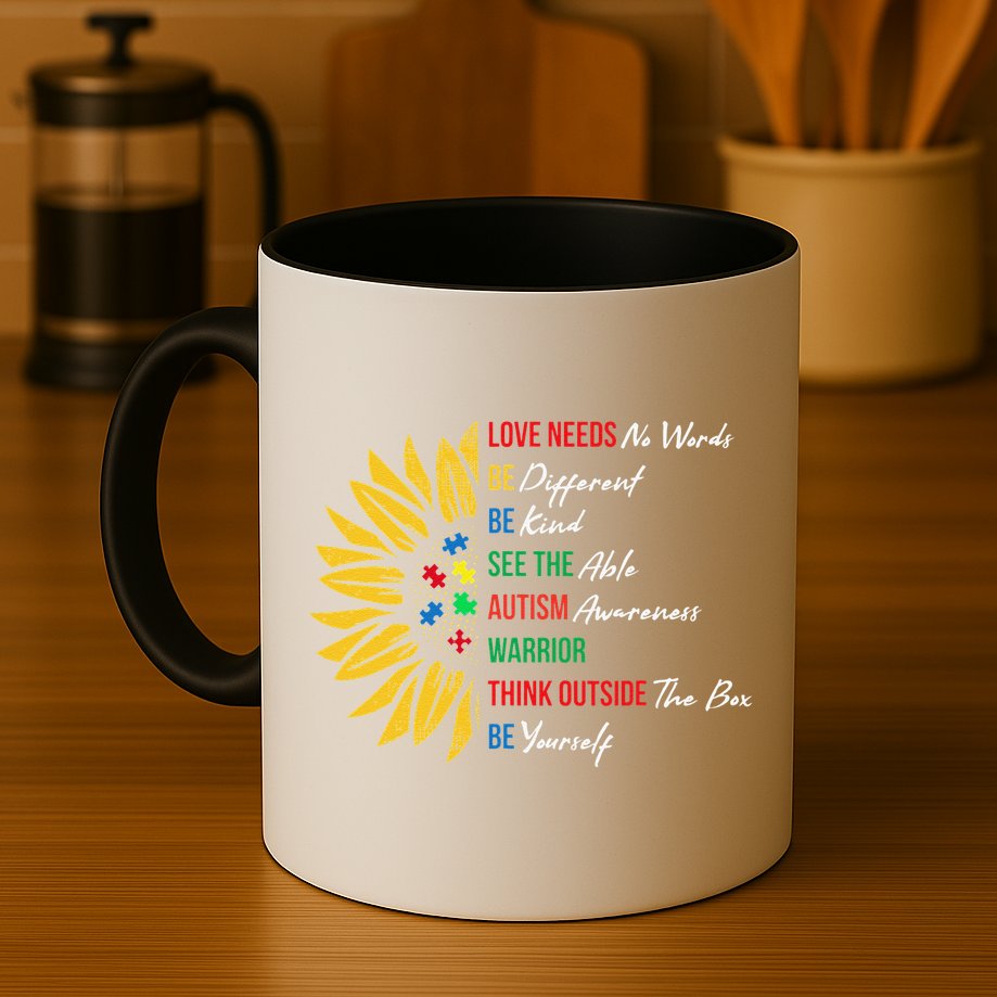 Puzzle Piece Quotes Inspirational Autism Awareness Gift Mug