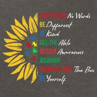 Puzzle Piece Quotes Inspirational Autism Awareness Gift Cotton Canvas Backpack