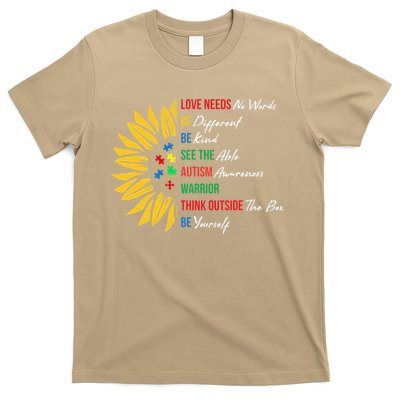 Puzzle Piece Quotes Inspirational Autism Awareness Gift T-Shirt