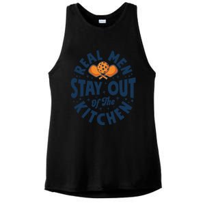 Play Pickleball Real Stay Out Of The Kitchen Funny Quote Cool Gift Ladies PosiCharge Tri-Blend Wicking Tank