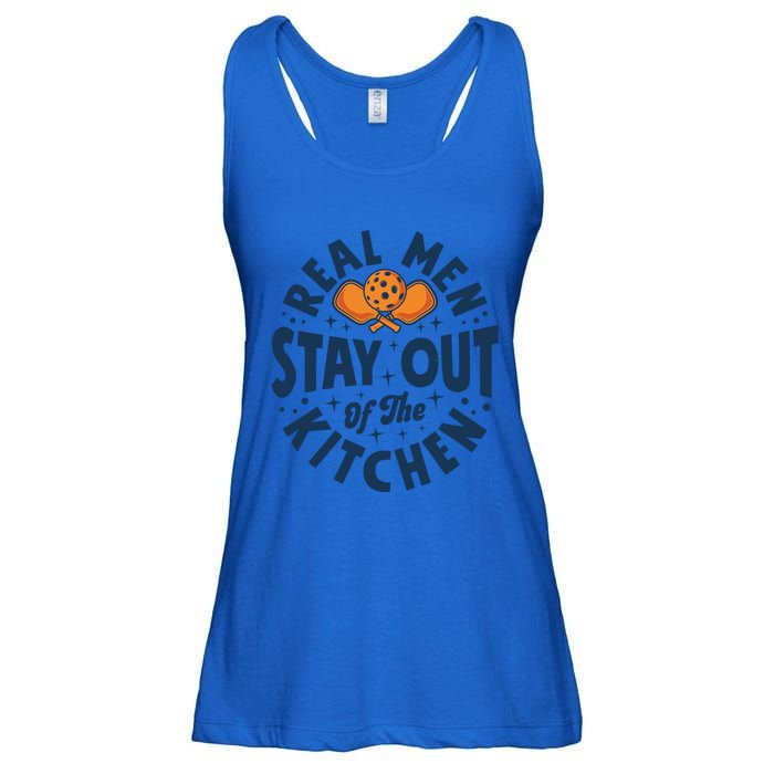 Play Pickleball Real Stay Out Of The Kitchen Funny Quote Cool Gift Ladies Essential Flowy Tank