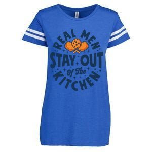 Play Pickleball Real Stay Out Of The Kitchen Funny Quote Cool Gift Enza Ladies Jersey Football T-Shirt