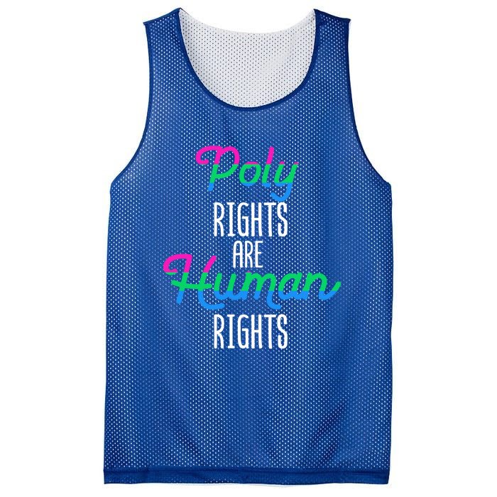 Polysexual Poly Rights Are Hu Rights Equality Lgbt Gay Gift Mesh Reversible Basketball Jersey Tank