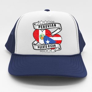 Peruvian Puerto rican Half Peruvian half Puerto rican Trucker Hat