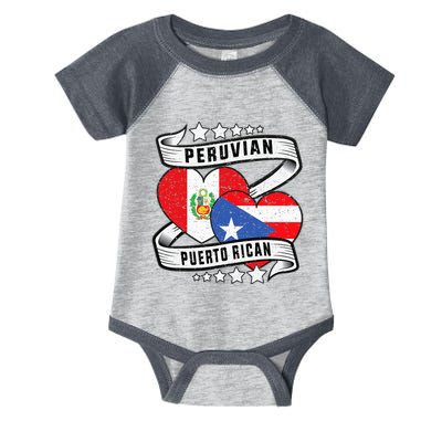 Peruvian Puerto rican Half Peruvian half Puerto rican Infant Baby Jersey Bodysuit