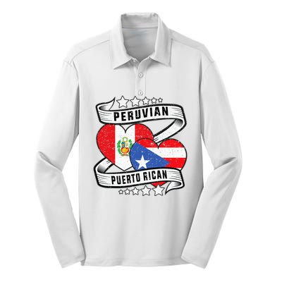 Peruvian Puerto rican Half Peruvian half Puerto rican Silk Touch Performance Long Sleeve Polo