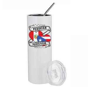 Peruvian Puerto rican Half Peruvian half Puerto rican Stainless Steel Tumbler