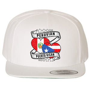 Peruvian Puerto rican Half Peruvian half Puerto rican Wool Snapback Cap