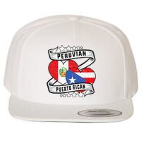 Peruvian Puerto rican Half Peruvian half Puerto rican Wool Snapback Cap