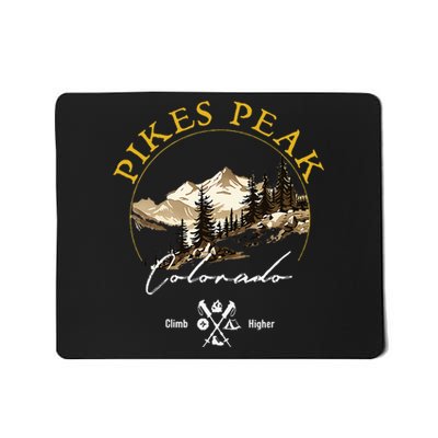 Pikes Peak Retro Vintage Pikes Peak Souvenir Mousepad