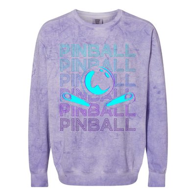 Pinball Player Retro Colorblast Crewneck Sweatshirt