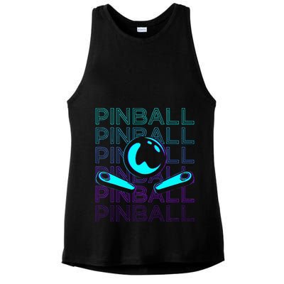 Pinball Player Retro Ladies PosiCharge Tri-Blend Wicking Tank