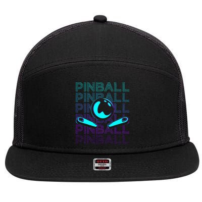 Pinball Player Retro 7 Panel Mesh Trucker Snapback Hat