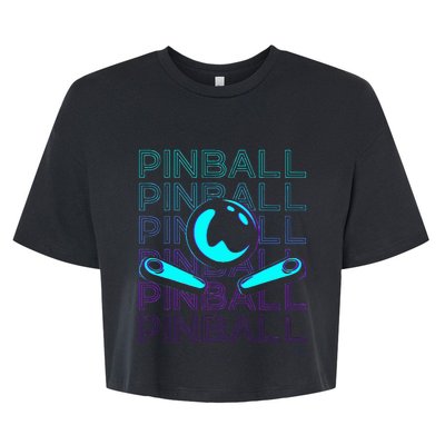 Pinball Player Retro Bella+Canvas Jersey Crop Tee