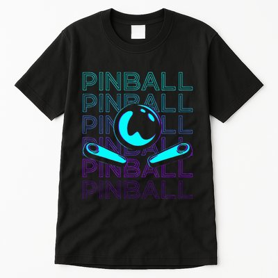 Pinball Player Retro Tall T-Shirt