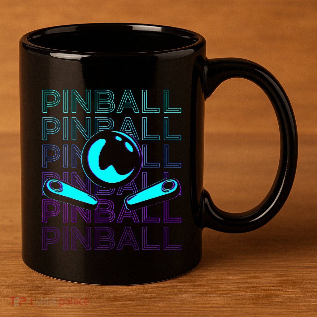 Pinball Player Retro 11oz C Handle Ceramic Mug