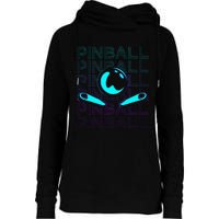 Pinball Player Retro Womens Funnel Neck Pullover Hood