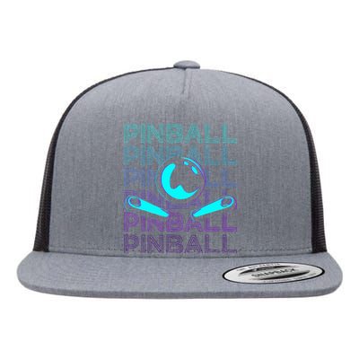 Pinball Player Retro Flat Bill Trucker Hat