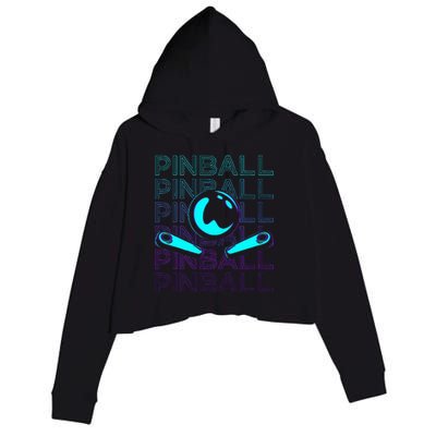 Pinball Player Retro Crop Fleece Hoodie