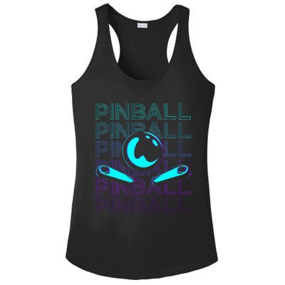 Pinball Player Retro Ladies PosiCharge Competitor Racerback Tank