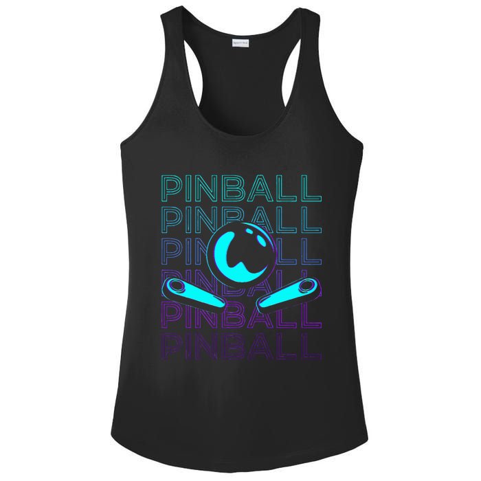 Pinball Player Retro Ladies PosiCharge Competitor Racerback Tank