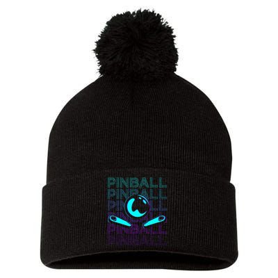 Pinball Player Retro Pom Pom 12in Knit Beanie