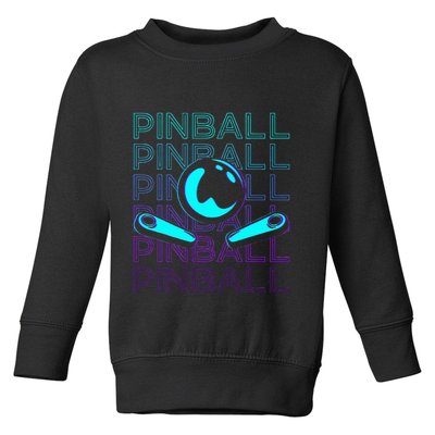 Pinball Player Retro Toddler Sweatshirt