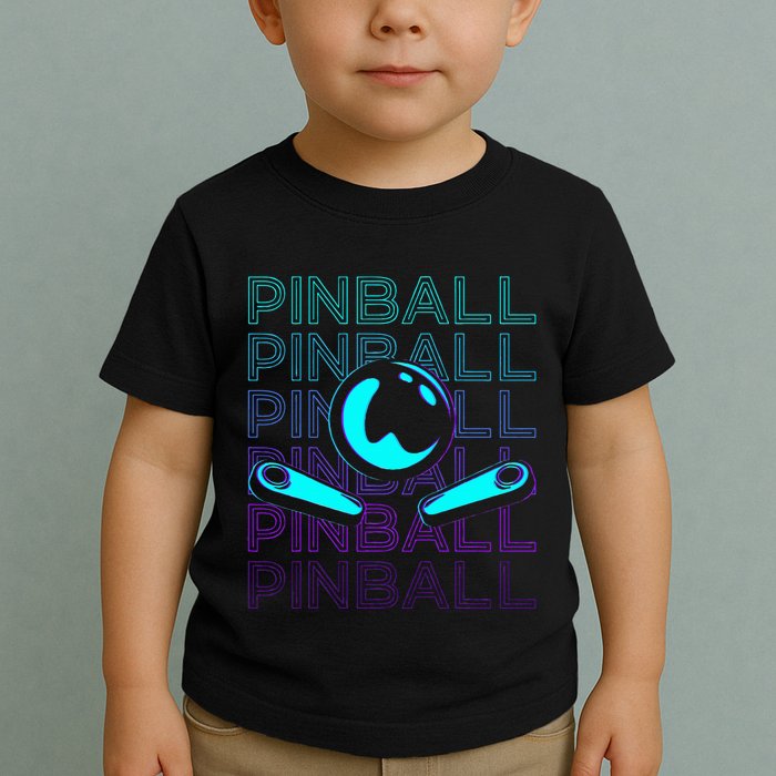 Pinball Player Retro Toddler T-Shirt
