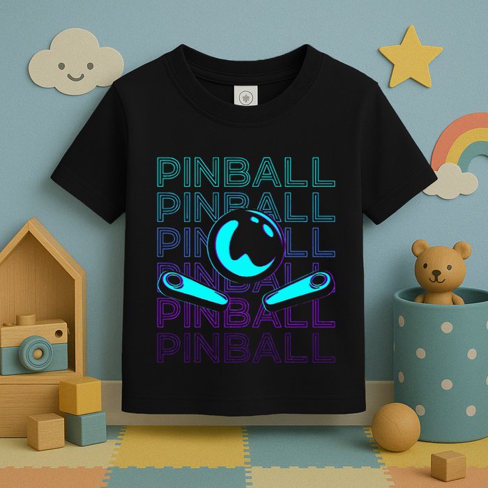 Pinball Player Retro Toddler T-Shirt
