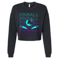 Pinball Player Retro Cropped Pullover Crew