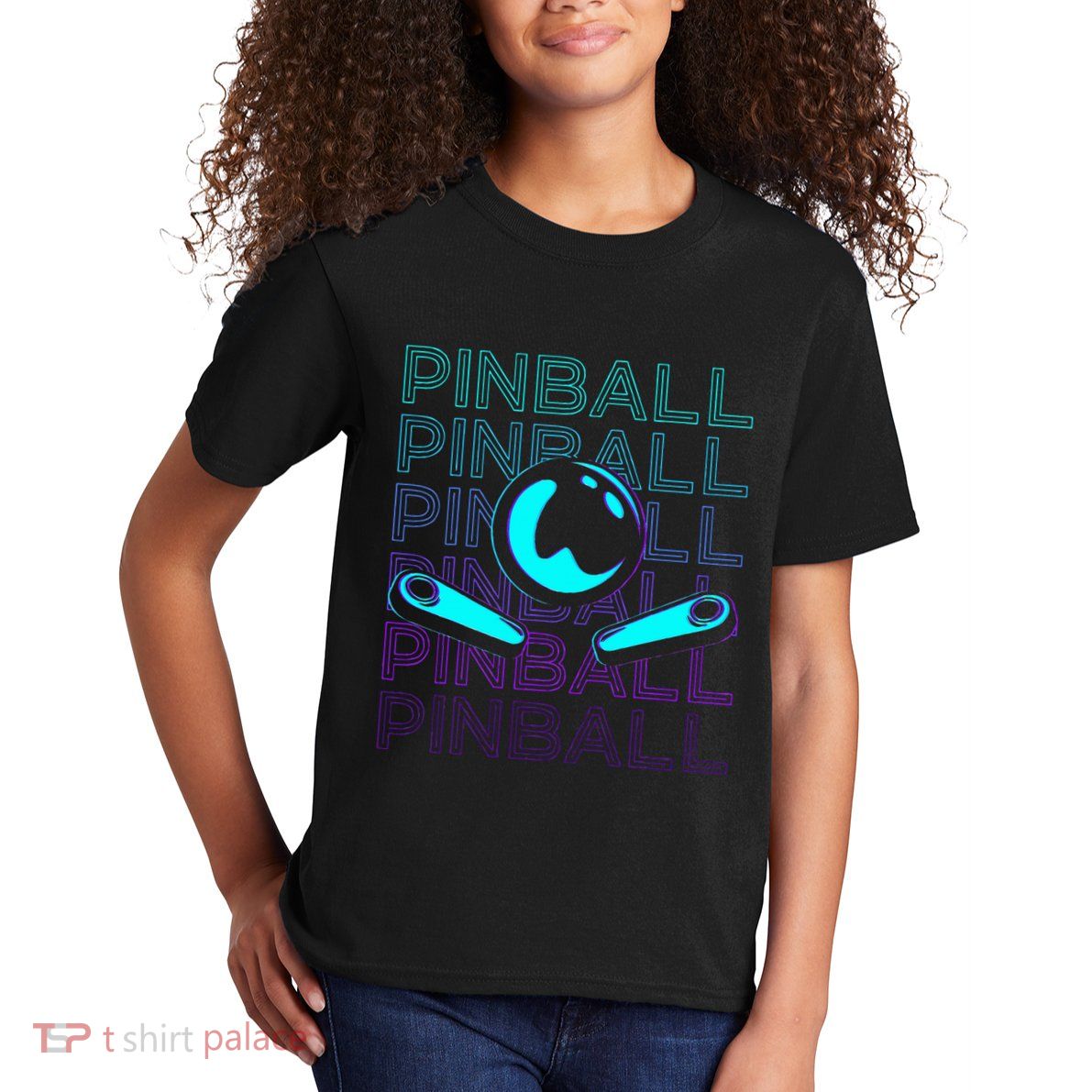 Pinball Player Retro Kids T-Shirt