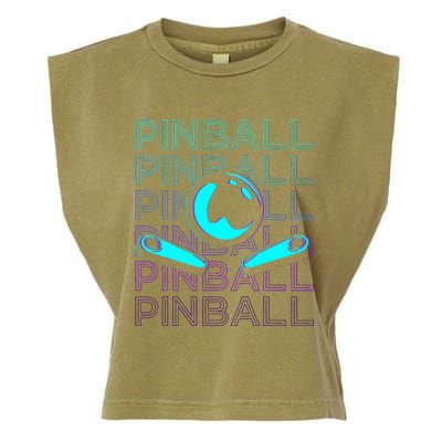 Pinball Player Retro Garment-Dyed Women's Muscle Tee