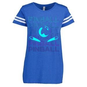 Pinball Player Retro Enza Ladies Jersey Football T-Shirt