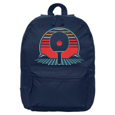 Ping Pong Retro Vintage 80s Style Table Tennis Gift 16 in Basic Backpack