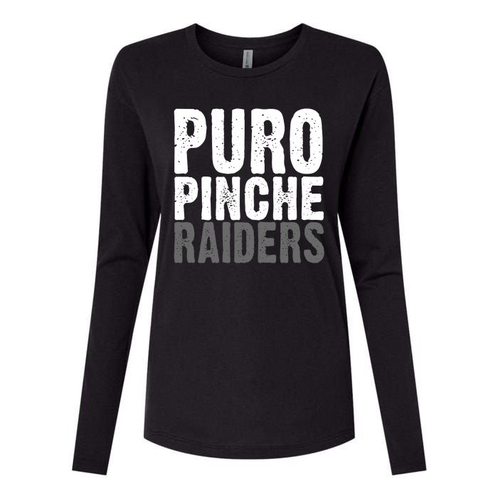 Puro Pinche Raiders Womens Cotton Relaxed Long Sleeve T-Shirt